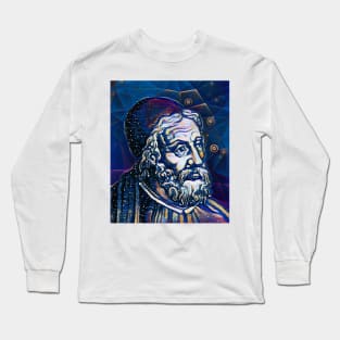 Al Tabari Dark Night Portrait | Al Tabari Artwork 5 Long Sleeve T-Shirt